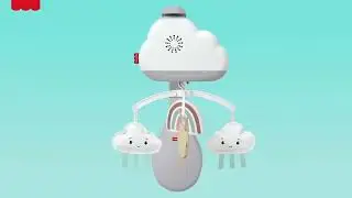 Fisher-Price Rainbow Showers 2 in 1 Bassinet to Bedside Mobile - Smyths Toys