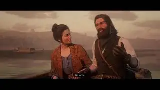 John Marston proposes to Abigail on a boat ride in Blackwater - Red Dead Redemption 2.