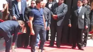Hugh Jackman Hand/Footprint Cement Ceremony at Grauman's Chinese Theater, Hollywood (Clip 4)