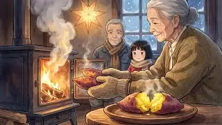 On Snowy Nights, Grandma&rsquo;s Kitchen Keeps Us Warm  Crispy Pancakes, Sweet Potatoes & Gentle Ghibli