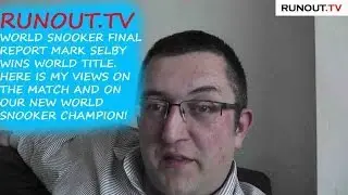 Virtual Pool 4 Blog - World Snooker Final 2014 Report with Runout.TV
