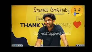 Arambh batch Maths last class 😭 @ShobhitNirwan17 #opnexttoppersfeels #nexttoppers #prashantbhaiya