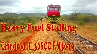 HEAD-ON Site, SOUTHEAST Action!!! Grindrod RM30-13 Stalling With Fuel Tankers At Oreti Siding