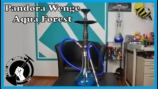 Pandora Shisha Wenge Aqua Forest - Holz trifft auf Edelstahl
