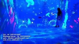 Immersive Art Interactive wall& floor Projection - Underwater World