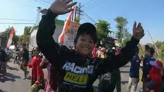 Serunya Karnaval Desa Ngaresrejo dari RT 23 Barungu.