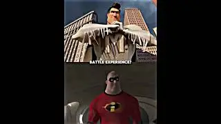 Metroman vs Mr. Incredible #dreamworks #pixar #shorts