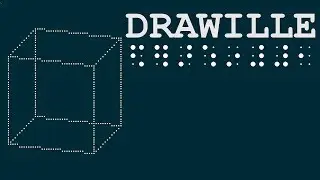 DRAWILLE, drawing in terminal with unicode braille characters