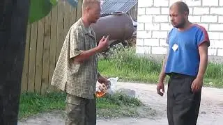 Потасовка Сельских Алкашей Драка Алкашей в Селе