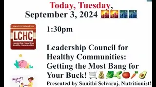 LCHC: Getting the Most Bang For Your Buck (9/3/24)