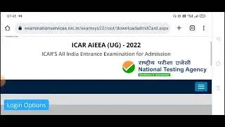 ICAR AIEEA UG 2022 answer key, response sheet Out