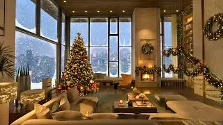 ❄️ Quiet Winter Holiday Night 🎶 Relaxing Sounds 🔥 Warm Fireplace