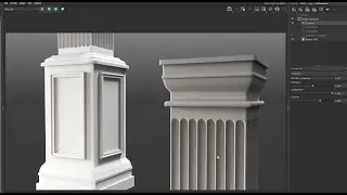 Training modelling 3dsmax - Square Column