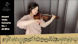 Mozart concerto No1 slow practice (60 BPM)