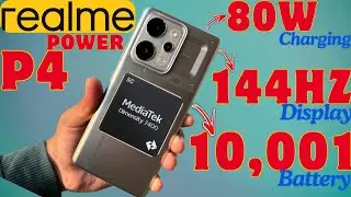 Realme P4 Power | India's First Phone With 10,001Mah Battery 🔋| Dimensity 7400 Processor 🔥