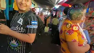 Caminando en el mercado de ilobasco #ilobasco #cabañas #video #navidad