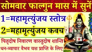 सोमवार फाल्गुन मास में सुनें|महामृत्युंजय स्तोत्रम्/महामृत्युंजय कवचम्|पितृदोष दूर वास्तुदोष शान्ति 