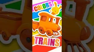 🚂 ORANGE TRAIN! 🧡✨ #titounis #colors #train #songsforkids #vehicles