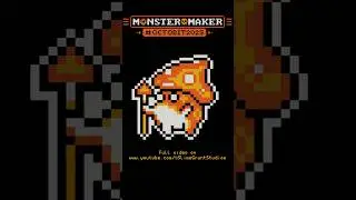 Pixel Art Sneak Peek: Plant Monster Pixel Art | Octobit 2025 Day 10 Preview