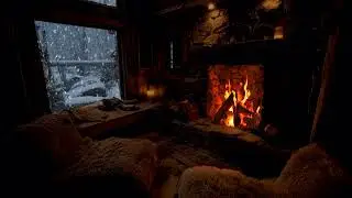 The Sound of Winter Wind in a Warm Small Room | Relax Right at Home
