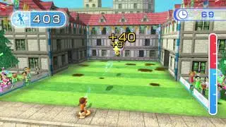 [Wii Fit U] Hosedown-Beginner 1263  (Play as Lucia)  足踏み水鉄砲－初級