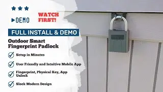 Full Setup & Demo - eLinkSmart Outdoor Smart Fingerprint Padlock