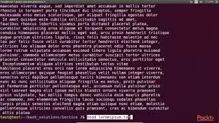 Bash Scripting Solutions :  Viewing Files Various Angles &Acirc;&ndash; Head Tail Less More | packtpub.com
