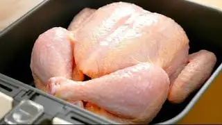 Golden Saffron Whole Chicken in Airfryer | Crispy & Juicy