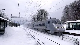 Tåg runt Partille Station - Årskrönika 2025 Del 2 - Juni till December i 4k60