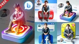 How to Make 3D AI Social Media Boy Image for FREE 😱
