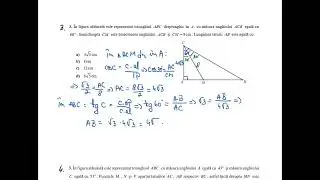 Grile subiectul 2, exercitiul 3, Evaluarea Nationala la matematica