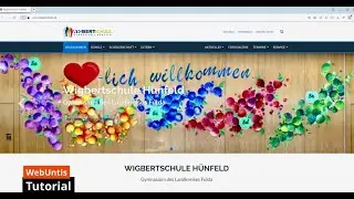 WebUntis Tutorial der Wigbertschule H&uuml;nfeld
