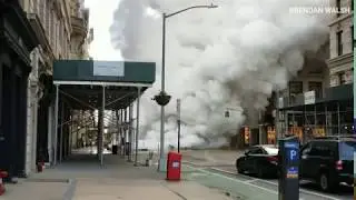 Raw video: Major Steam Pipe Explosion in Lower Manhattan