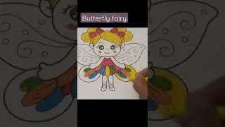 cute fairy coloring#learning#youtube#youtubeshort#ytshorts #satisfying#trending#colors#viral#art