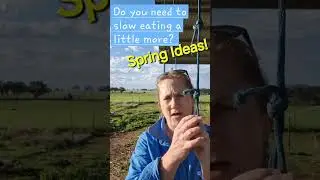 Looking for ideas to slow feeding a little more during spring?  Try free hanging them 💐💡
