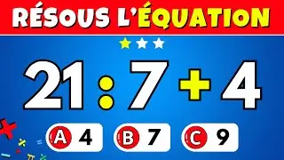 TEST de CALCUL MENTAL Niveau: FACILE - MOYEN - DIFFICILE 🔥 Es tu un génie ?🧠 #testcalculmental