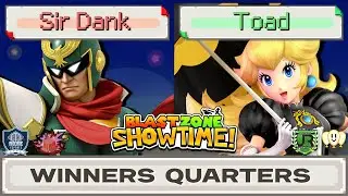 Sir Dank (Falcon) vs Toad (Peach) Blast Zone: SHOWTIME! WINNERS QUARTERS
