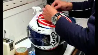 Broc Parkes Arai Helmet Service Video - Silverstone 2011.wmv