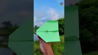 World record paper airplane flying | Flying origami aircraft that flies far