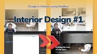 Interior Design #1 - Design to Website using Webflow #shorts