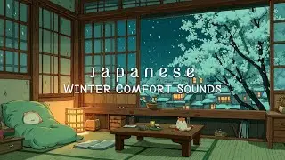 Cozy Winter Night in Japanese Room ~ 夜の癒しBGM | Healing Sleep Music for Stress Relief & Deep Sleep
