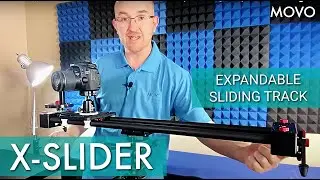 Movo X-Slider Expandable Carbon Fiber Sliding Track with Belt-Drive System & Weighted Flywheel