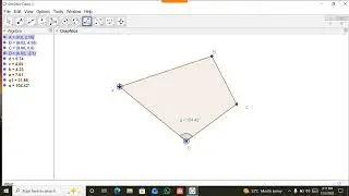 Measurement of Angles in Geogebra app 