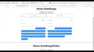 ReactJS - Tutorial on using Calendar, DateRange, DateRangePicker with react date range library
