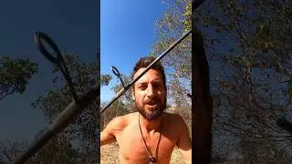 Fixing Snapped Rod out Bush 💪 #diy #diyfishing #fishingaustralia #bushman #bushcraft