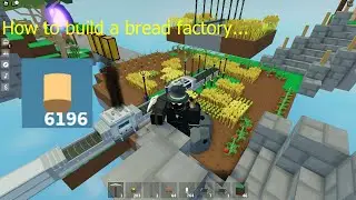 How to use the industrial food processor in roblox skyblox!!(Unlimited Bread!!)