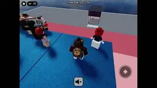 Playing the giant Jenga tower game on Roblox /gaming series episode 2