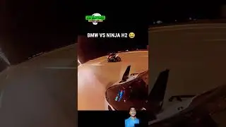 bmw vs ninja h2 #ninjah2rlover #racing #ninjah2sound #race #ninjah2rsound #formula1 #h2bike