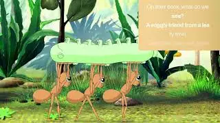 Ants Carrying a Caterpillar 🐜🪱 | Funny Bug Rhyme for Kids | Teamwork Song
