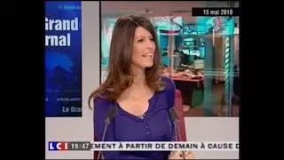 Magali Lunel in purple